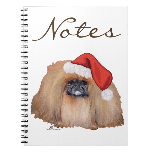 Caderno Espiral Papai Noel Pequinês (Frente)