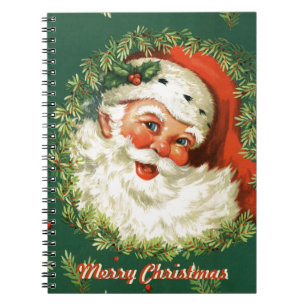 Caderno Espiral Papai noel retro Photobook