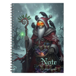 Caderno Espiral Papais noeis escuros das sombras - Esqueleto de Na