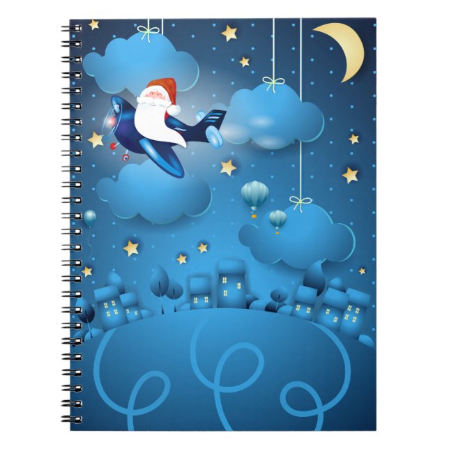 Caderno Espiral Papais noeis estão chegando ao notebook (Frente)