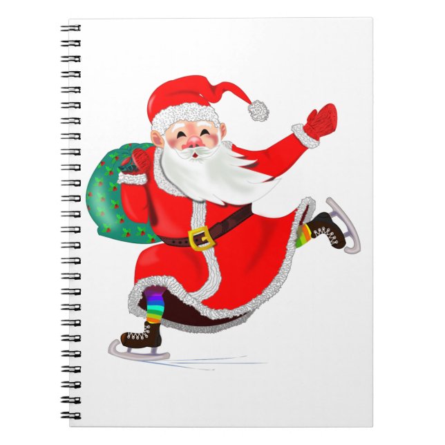 Caderno Espiral Papais noeis Notebook Natal (Frente)