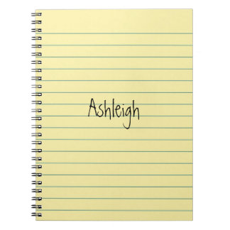 Caderno Espiral Papel Amarelo