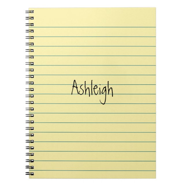 Caderno Espiral Papel Amarelo (Frente)