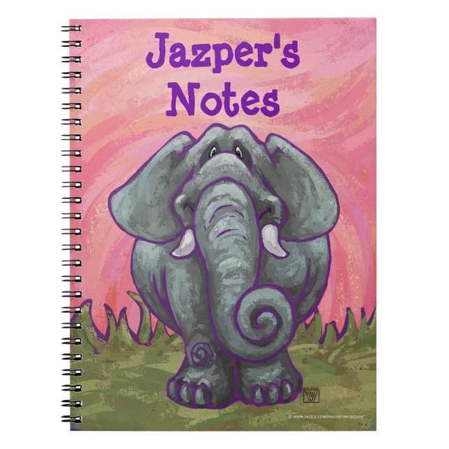Caderno Espiral Papel de carta elefante (Frente)