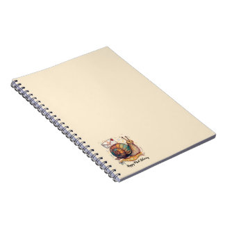 Caderno Espiral Papel de Correspondência Caracol Feliz