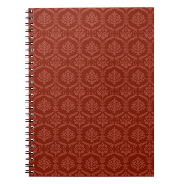 Caderno Espiral Papel de parede 3 do damasco (Frente)