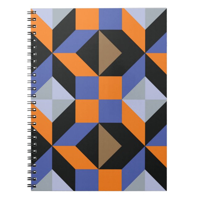 Caderno Espiral Papel de parede abstrato Creative Design (Frente)