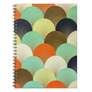 Caderno Espiral Papel de parede colorido: design artístico.