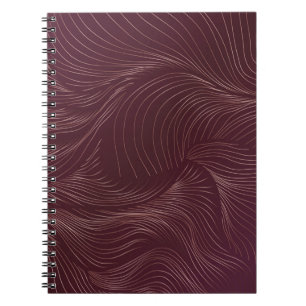 Caderno Espiral Papel de parede de ouro de luxo. Art Deco Pattern.
