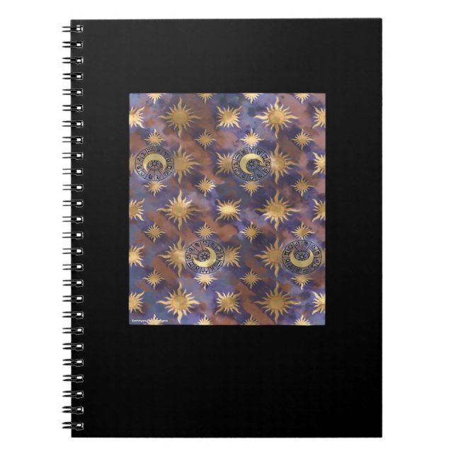 Caderno Espiral Papel de parede de Whimsigoth com dificuldades (Frente)
