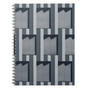 Caderno Espiral Papel de parede digital cinza