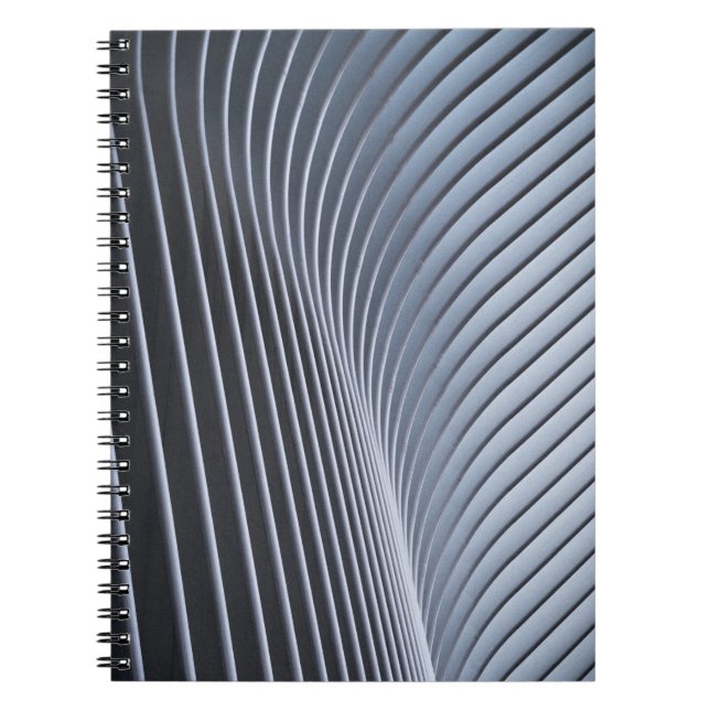 Caderno Espiral Papel de parede digital cinza (Frente)