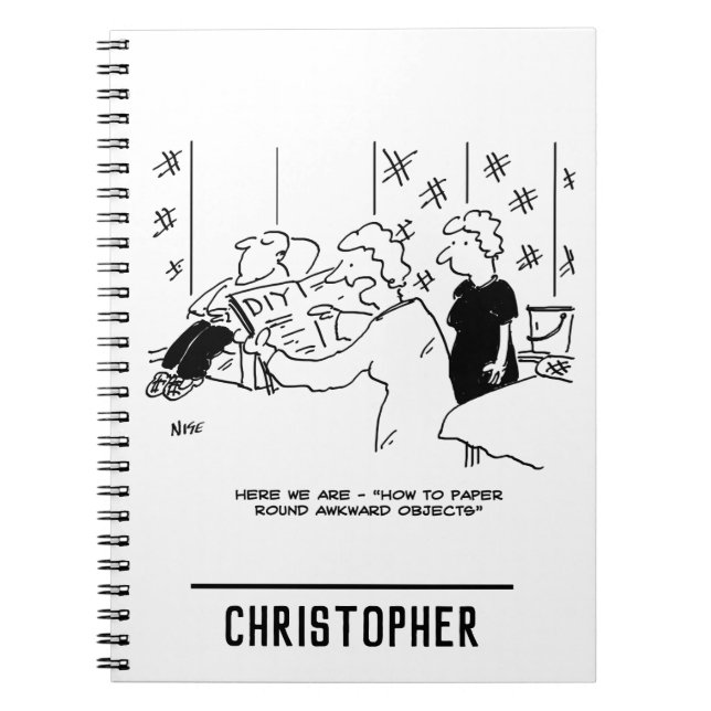 Caderno Espiral Papel de parede e decoração de interiores Cartoon (Frente)