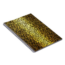Caderno Espiral Papel de parede Leopardo Impressão animal