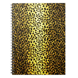 Caderno Espiral Papel de parede Leopardo Impressão animal