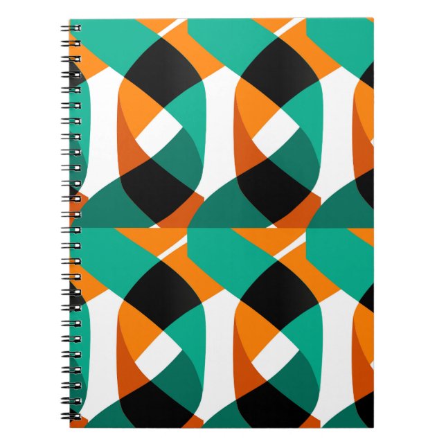 Caderno Espiral Papel de parede retrô: Design de vinheta (Frente)