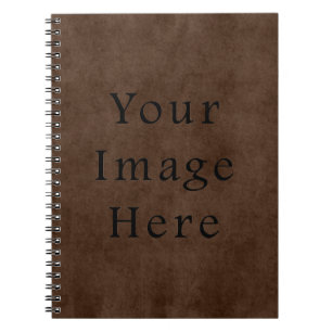 Caderno Espiral Papel de pergaminho Vintage Dark Espresso