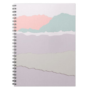 Caderno Espiral Papel digital rasgado papel