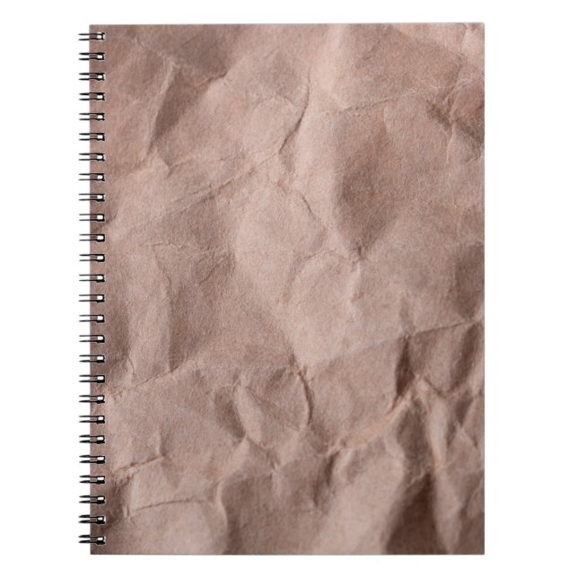 Caderno Espiral Papel rústico amassado (Frente)
