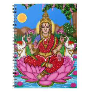 Caderno Espiral Papelaria da Deusa Lakshmi