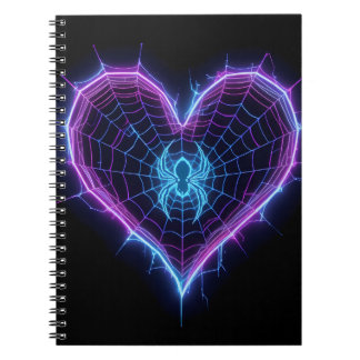 Caderno Espiral Papelaria e Presentes Estação Coração Ciber-Web Ne