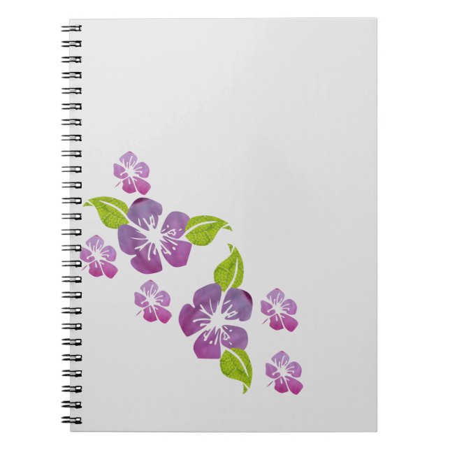 Caderno Espiral Papelaria floral (Frente)