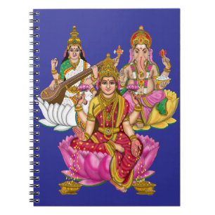 Caderno Espiral Papelaria Lakshmi Ganesha