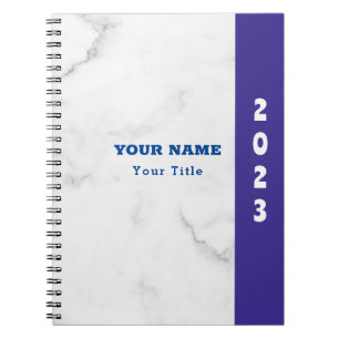 Caderno Espiral Papelaria Moderna e Elegante Mármore Branco