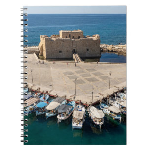 Caderno Espiral Paphos Castle & Harbor - fotografia original