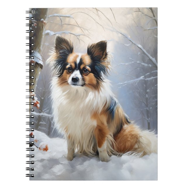 Caderno Espiral Papillon Deixe-O Neve Natal (Frente)