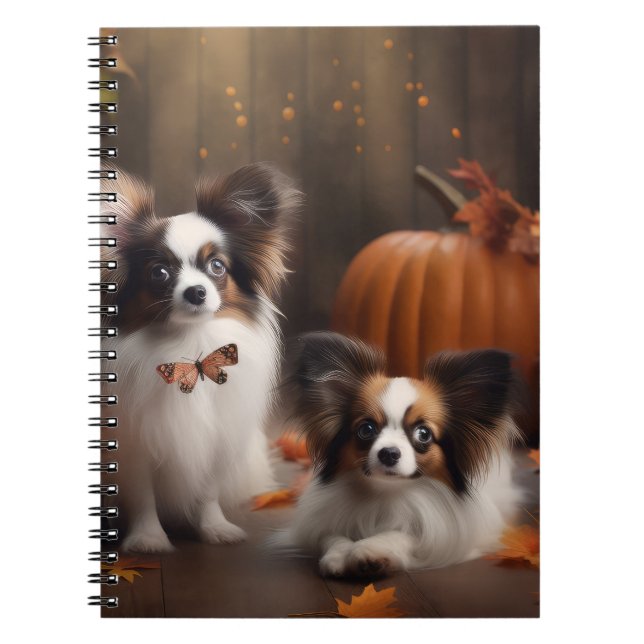 Caderno Espiral Papillon Puppy Autumn Delight Pumpkin (Frente)