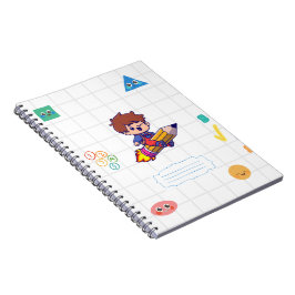 Caderno Espiral para Crianças com Design Alegre