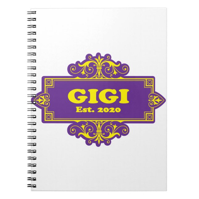 Caderno Espiral Para Esse Especial "GiGi 2020" (Frente)