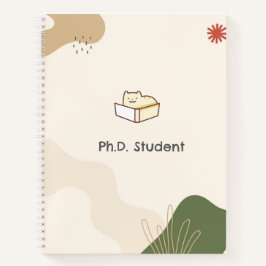 Caderno Espiral para Estudante de Doutorado-Gato D