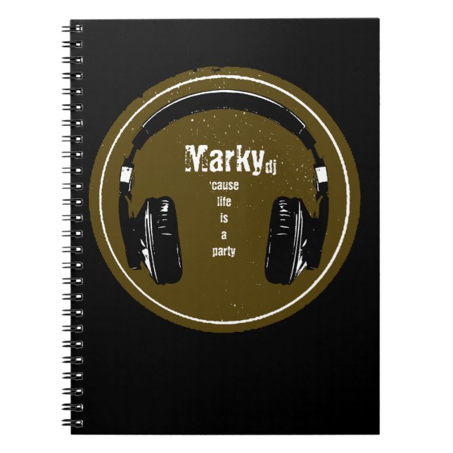 Caderno Espiral para o dj (Frente)