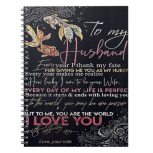 Caderno Espiral Para o meu Design do marido, novo presente para ca
