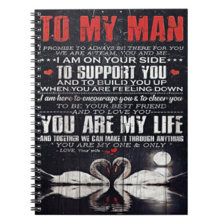 Caderno Espiral Para O Meu Homem Presente, Presente Personalizado 