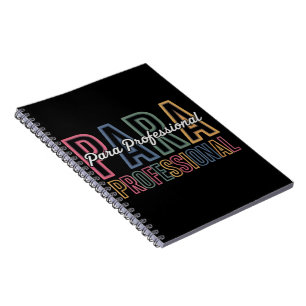 Caderno Espiral Para Profissional Paraeducador Primeiro Dia de Vol