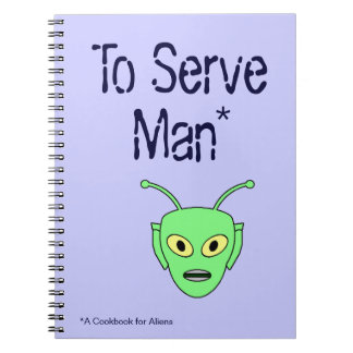 Caderno Espiral Para servir o homem - livro da receita da