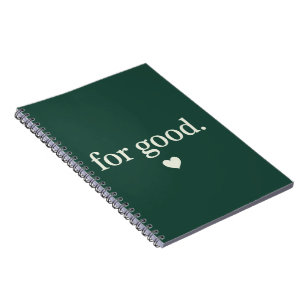 Caderno Espiral Para uma boa estética de citação positiva minimali