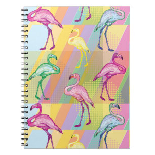 Caderno Espiral Parada do flamingo