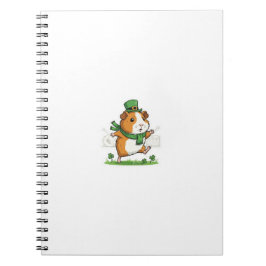 Caderno Espiral Parade Fan Guinea Pig St.Patrick's Day