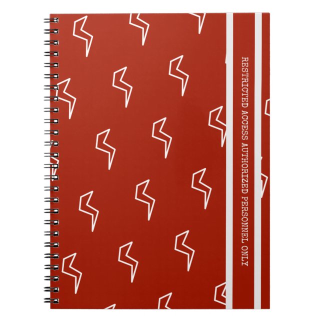 Caderno Espiral Parafuso de luz de acesso restrito elétrico (Frente)