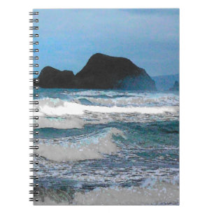 Caderno Espiral Paraíso Tropical do Oceano Costeiro do Havaí