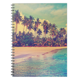 Caderno Espiral Paraíso tropical: mar, hotel, praia.