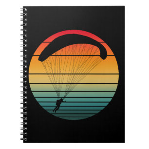 Caderno Espiral Paraquedas Retrô Vintage
