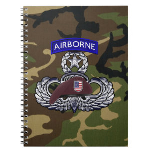Caderno Espiral Paraquedista Aerotransportado