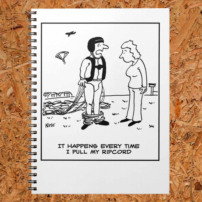 Caderno Espiral Paraquedista - O paraquedista provoca problemas (Criador carregado)