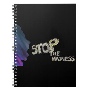 Caderno Espiral Parar O Notebook Da Loucura