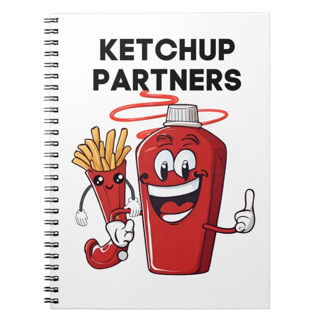 Caderno Espiral Parceiros do Ketchup (Frente)